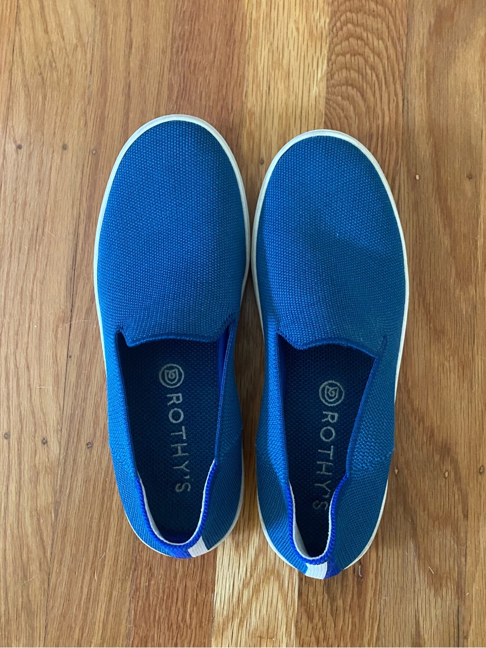 Rothy's Blue Slip-On Flats